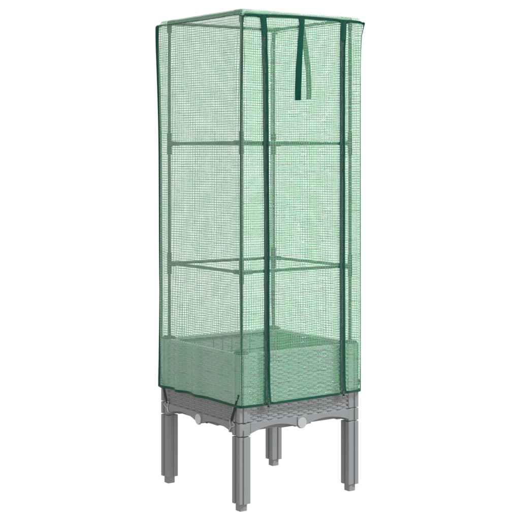Letto Rialzato con Copertura Serra Effetto Rattan 40x40x140 cm | homemem39
