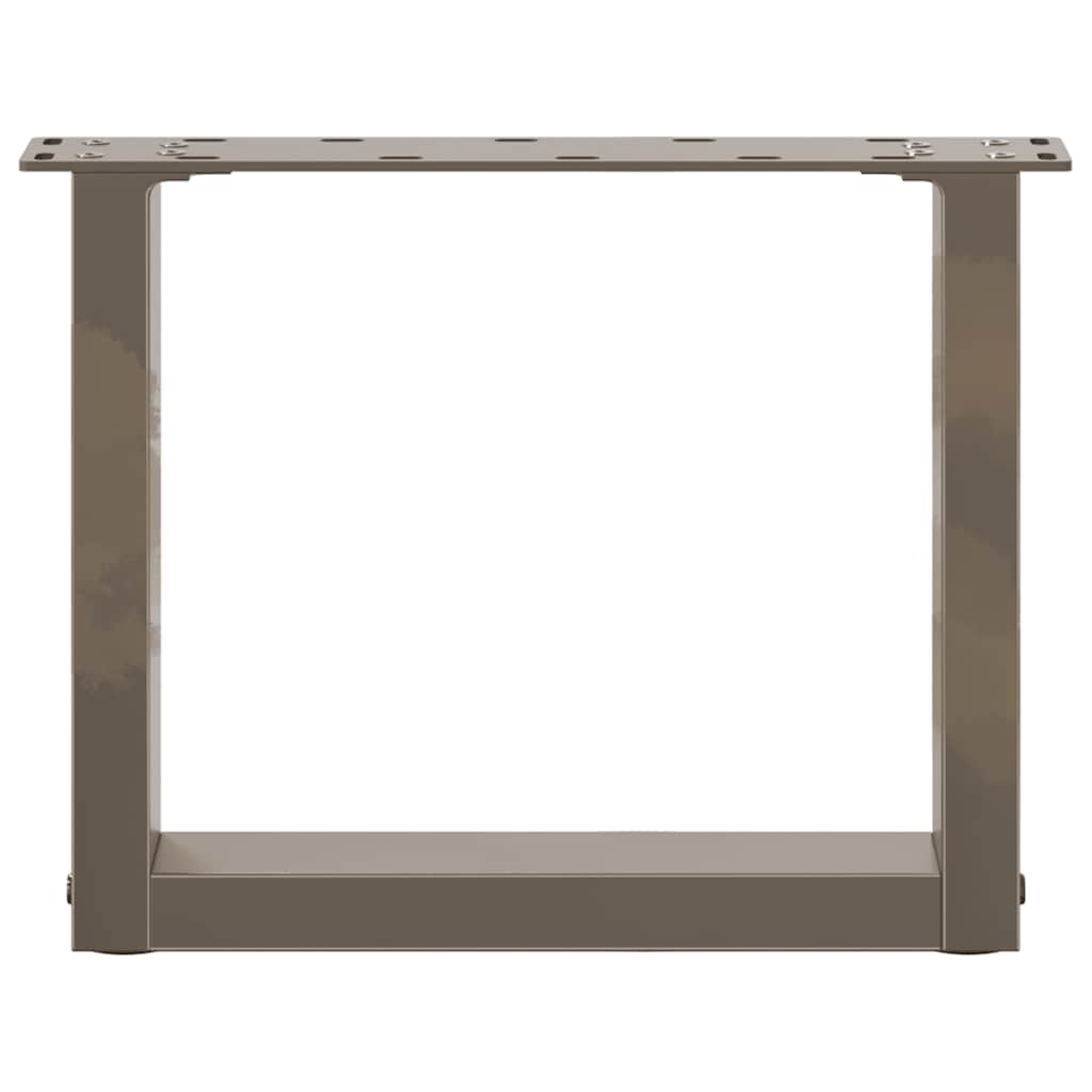 Gambe per Tavolino da Caffè forma U 2 pz Naturale 40x(30-31) cm