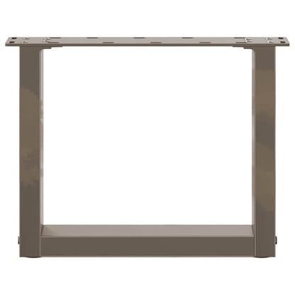 Gambe per Tavolino da Caffè forma U 2 pz Naturale 40x(30-31) cm