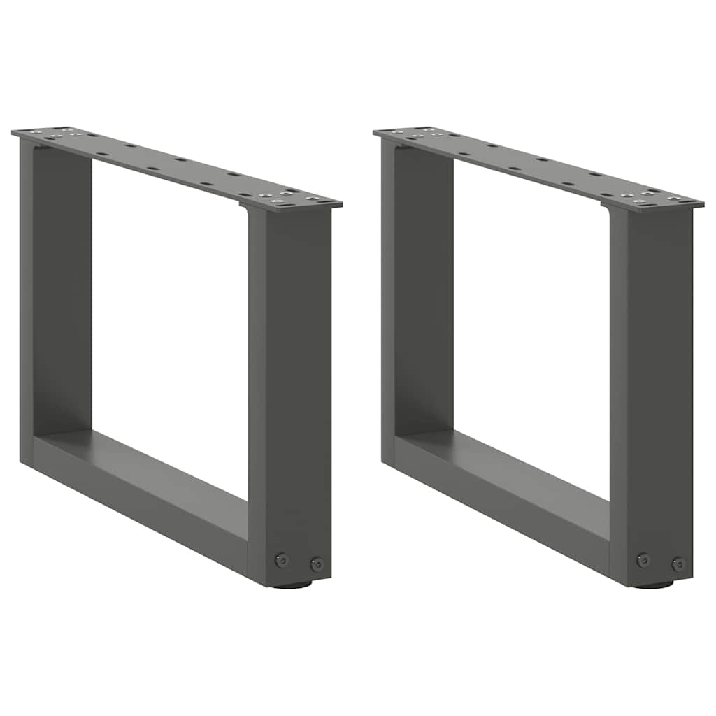 Gambe per Tavolino da Caffè forma U 2 pz 70x(30-31)