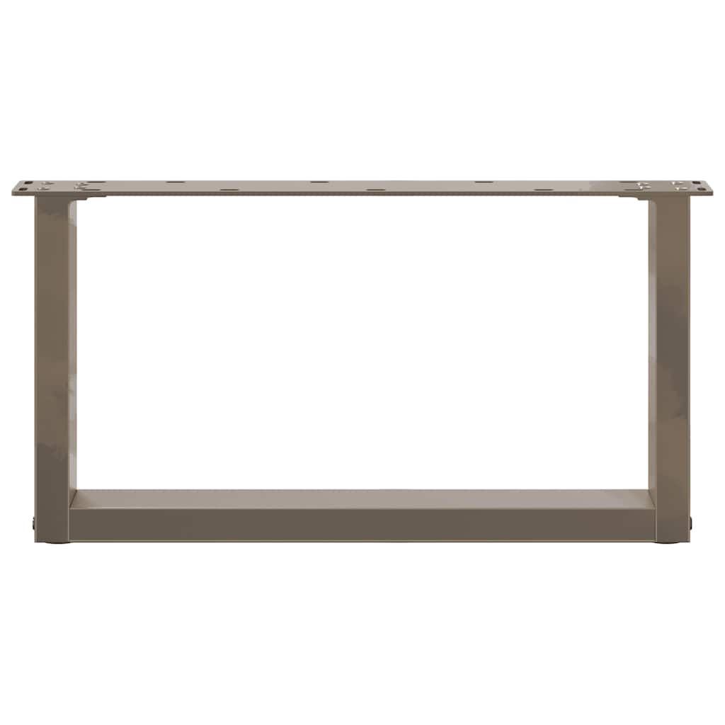 Gambe per Tavolino da Caffè forma U 2 pz Naturale 60x(30-31) cm