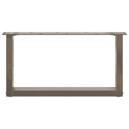 Gambe per Tavolino da Caffè forma U 2 pz Naturale 60x(30-31) cm
