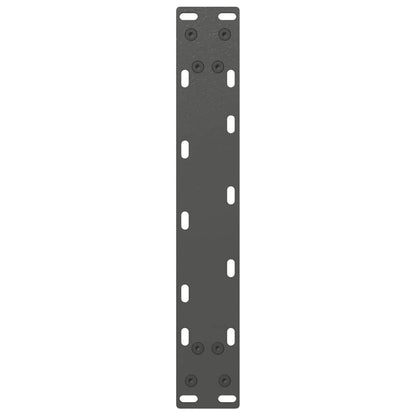 Gambe per Tavolino da Caffè forma U 2 pz Antracite 28x(42-43)cm