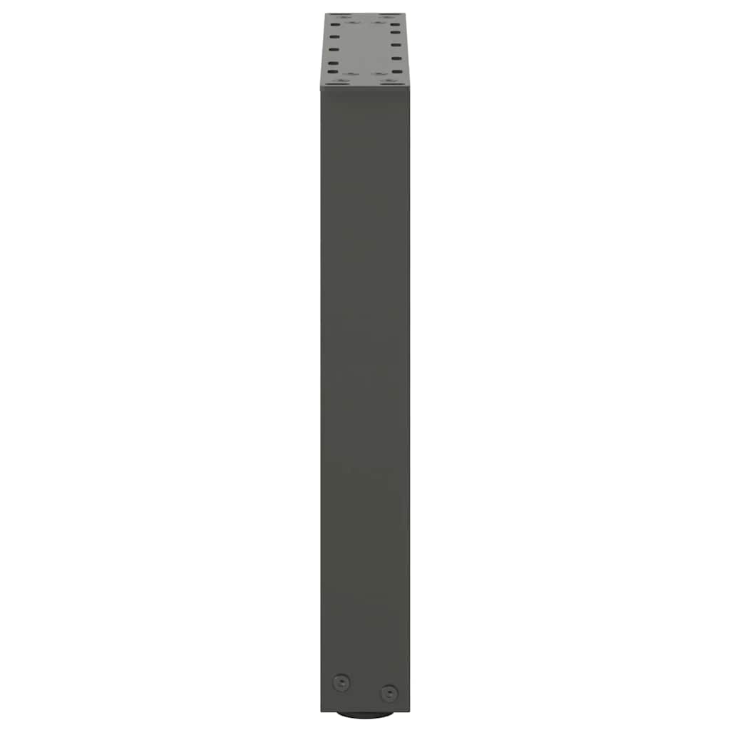 Gambe per Tavolino da Caffè forma U 2 pz Antracite 38x(42-43)cm