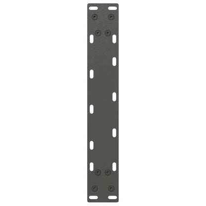 Gambe per Tavolino da Caffè forma U 2 pz Antracite 38x(42-43)cm