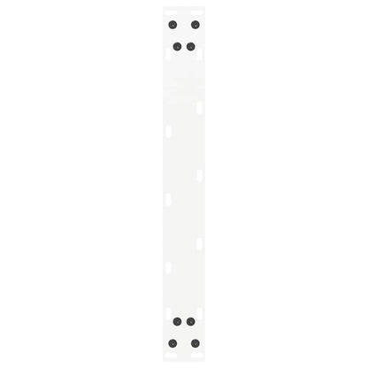 Gambe per Tavolino da Caffè a Forma di U 2 pz Bianche 50x(42-43) cm Acciaio