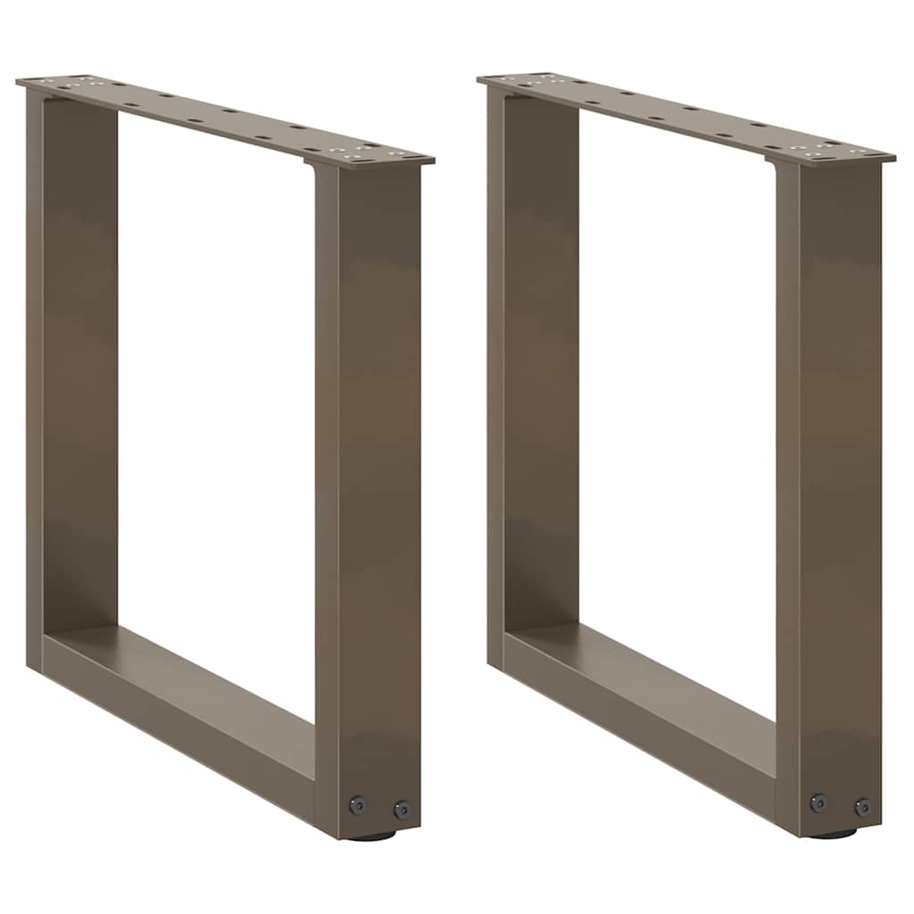 Gambe per Tavolino da Caffè forma U 2 pz Naturale 50x(42-43) cm
