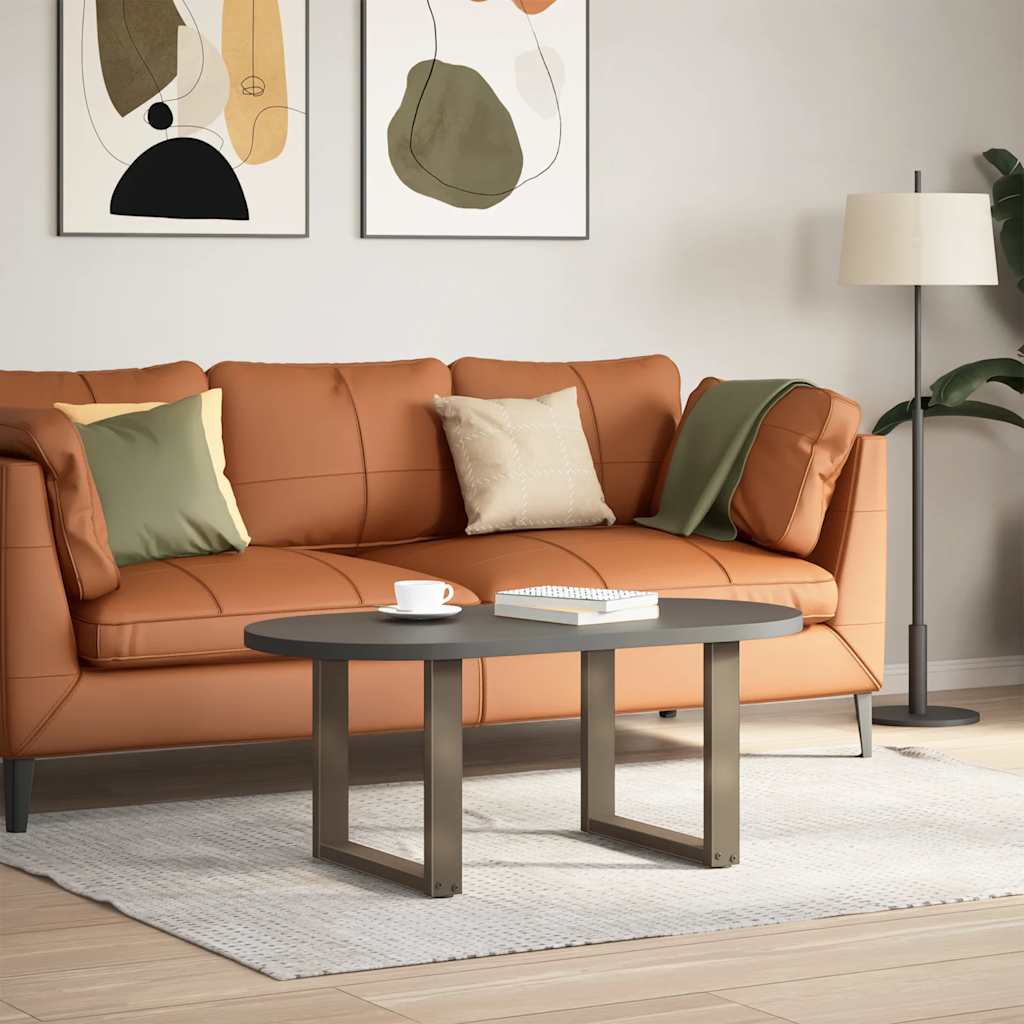 Gambe per Tavolino da Caffè forma U 2 pz Naturale 50x(42-43) cm