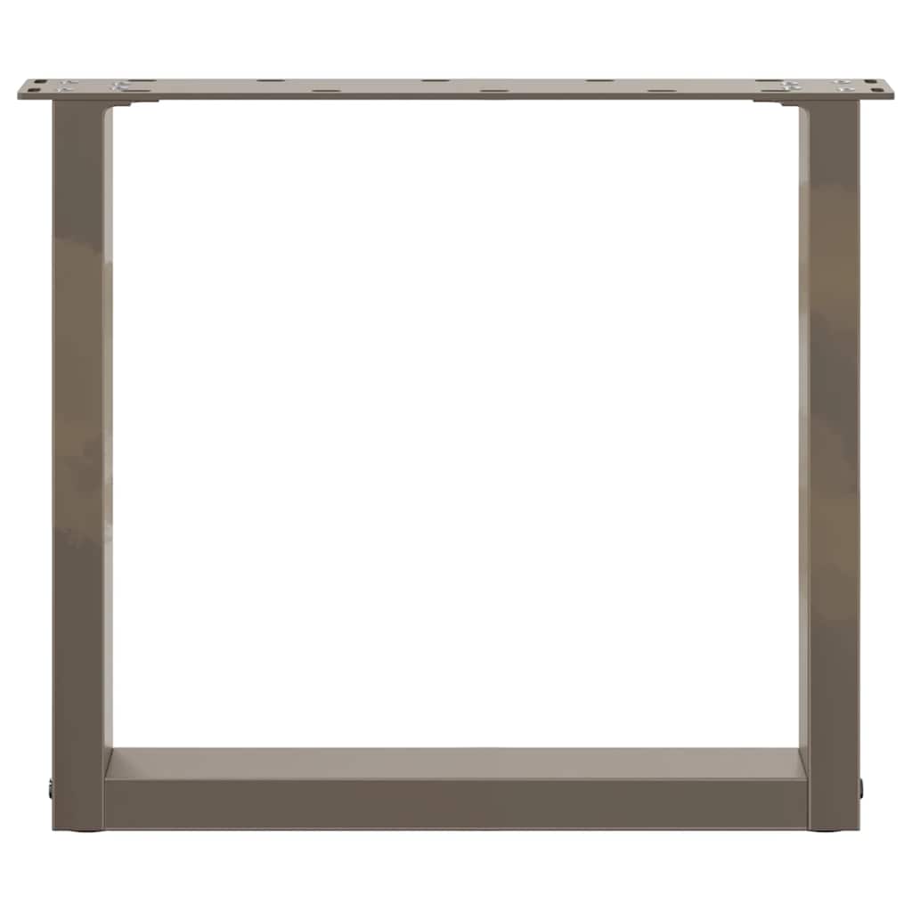 Gambe per Tavolino da Caffè forma U 2 pz Naturale 50x(42-43) cm