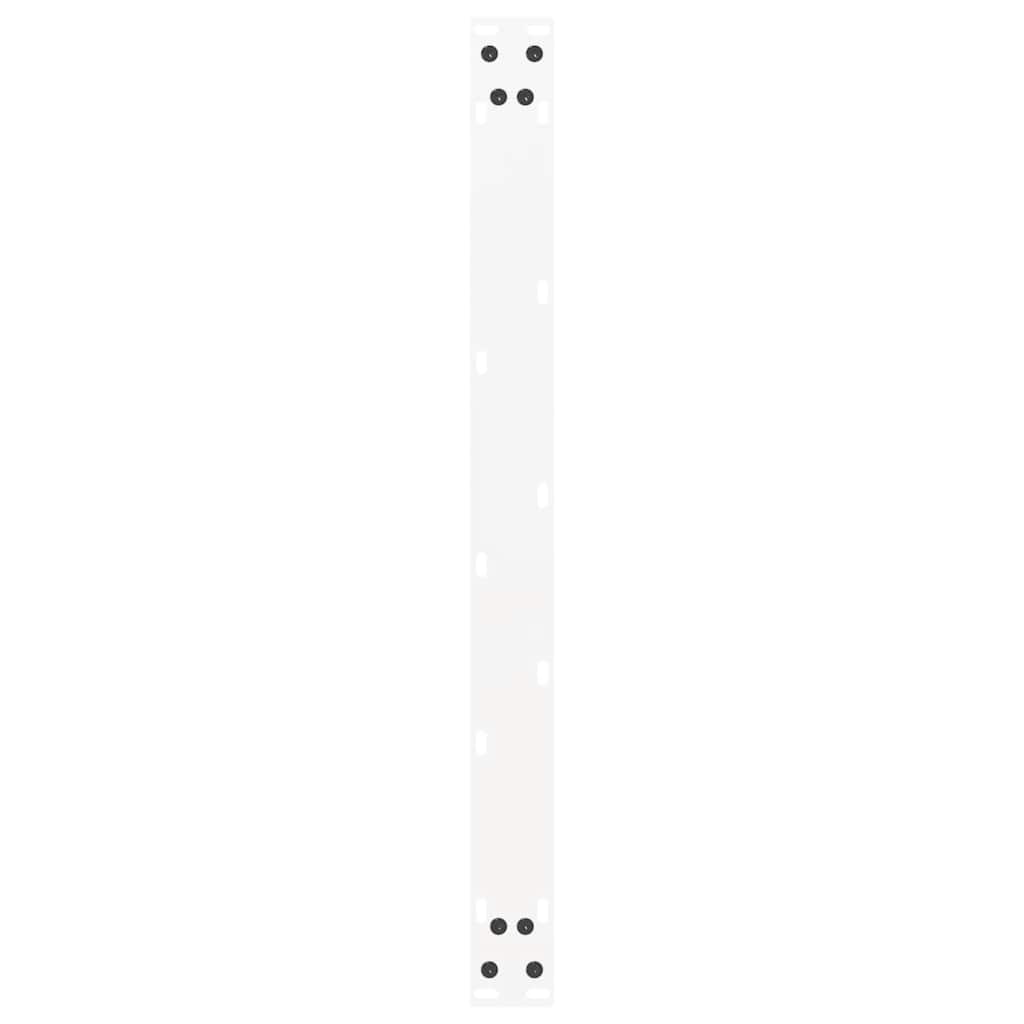 Gambe per Tavolino da Caffè a Forma di U 2 pz Bianche 60x(42-43) cm Acciaio