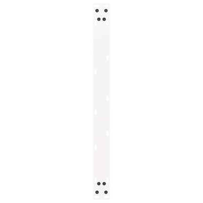 Gambe per Tavolino da Caffè a Forma di U 2 pz Bianche 60x(42-43) cm Acciaio