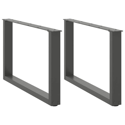 Gambe per Tavolino da Caffè forma U 2 pz 50x(42-43)