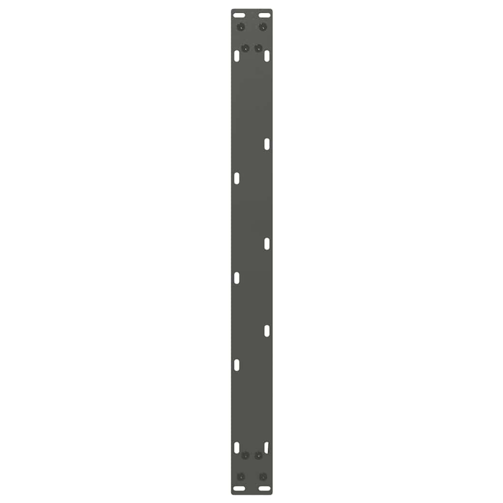 Gambe per Tavolino da Caffè a Forma di U 2 pz Antracite 60x(42-43) cm Acciaio