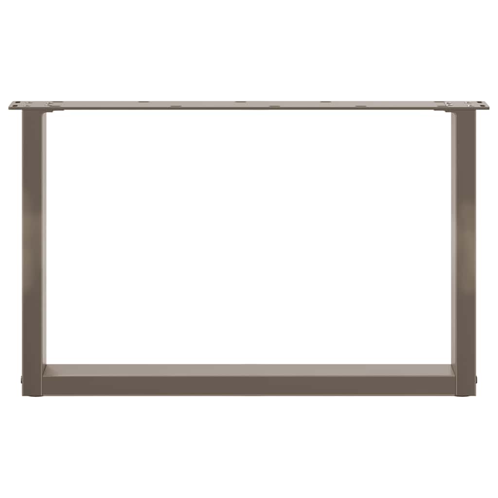 Gambe per Tavolino da Caffè forma U 2 pz Naturale 60x(42-43) cm