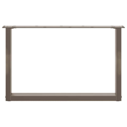 Gambe per Tavolino da Caffè forma U 2 pz Naturale 60x(42-43) cm