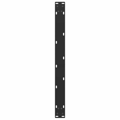 Gambe per Tavolino da Caffè a Forma di U 2 pz Nere 70x(42-43)cm