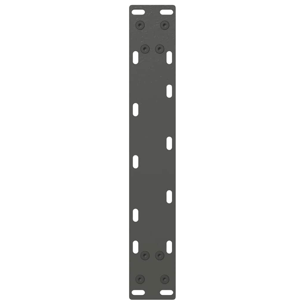 Gambe per tavolo consolle forma U 2 pz Antracite 38x(72-73) cm