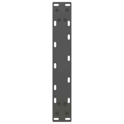 Gambe per tavolo consolle forma U 2 pz Antracite 38x(72-73) cm