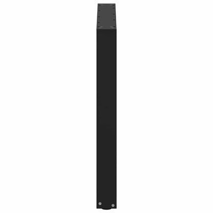 Gambe per tavolo da pranzo a forma di U 2 pz nere 80x(72-73) cm