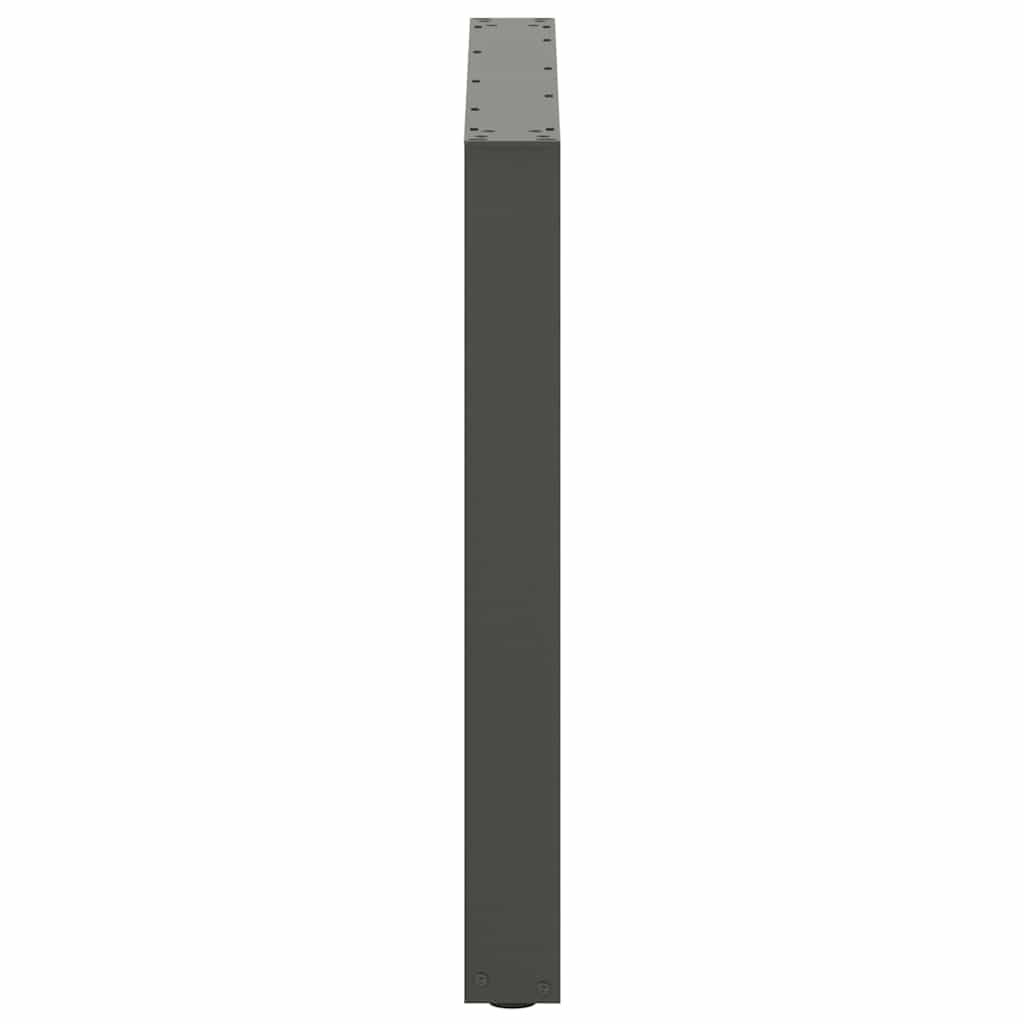 Gambe per tavolo da pranzo forma U 2 pz Antracite 90x(72-73) cm