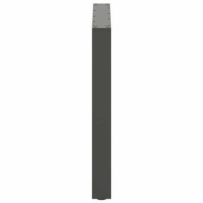 Gambe per tavolo da pranzo forma U 2 pz Antracite 90x(72-73) cm