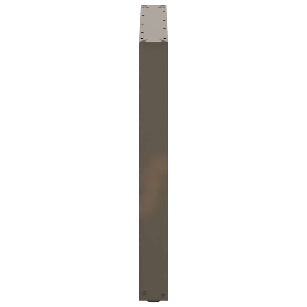 Gambe per tavolo da pranzo forma U 2 pz naturale 90x(72-73) cm