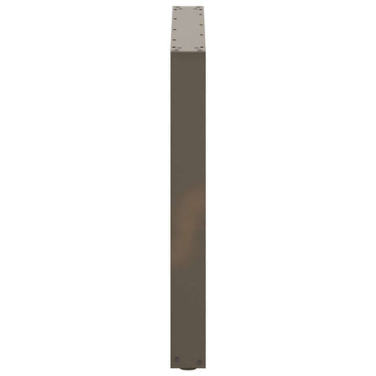 Gambe per tavolo da pranzo forma U 2 pz naturale 90x(72-73) cm