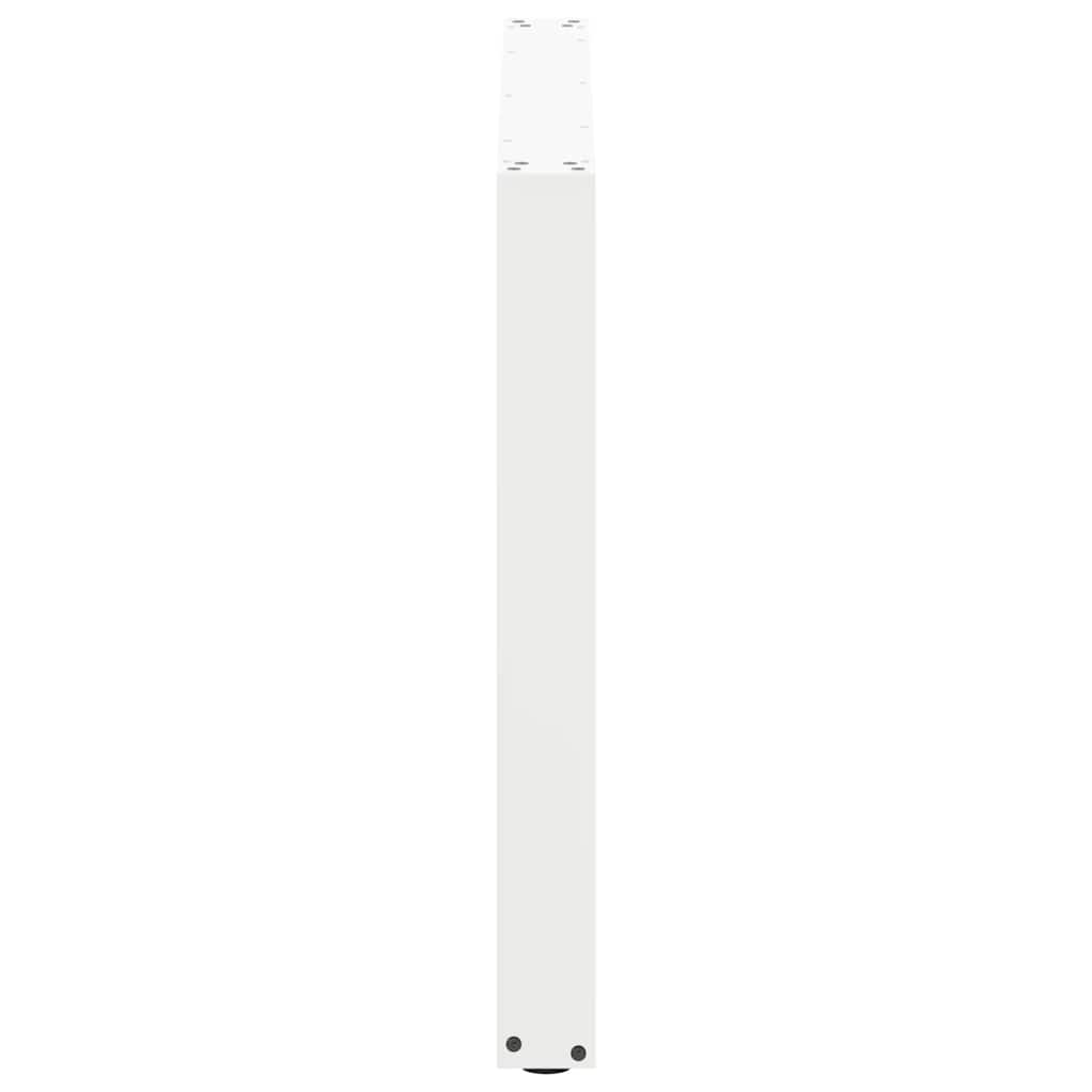 Gambe per tavolo da pranzo forma U 2 pz bianche 100x(72-73) cm