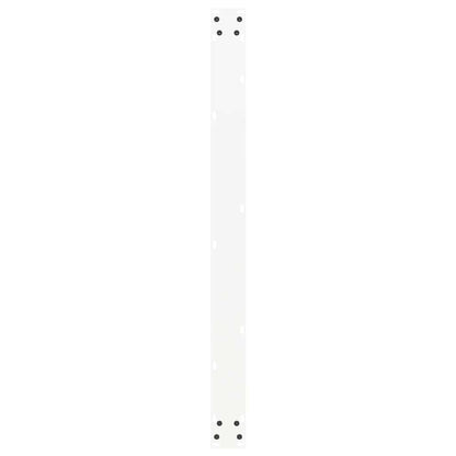 Gambe Tavolo Pranzo a U 2 pz Bianco 100x(72-73) cm Acciaio