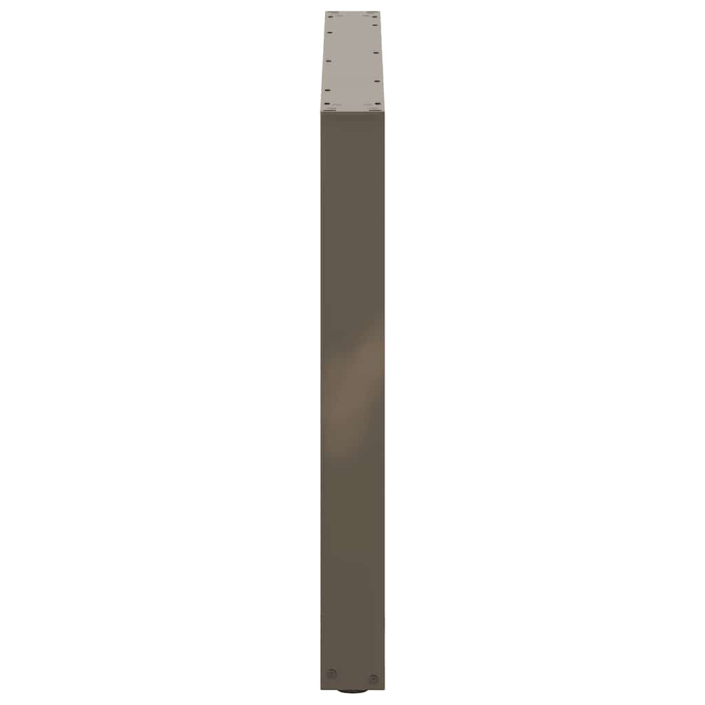 Gambe per tavolo da pranzo forma U 2 pz naturale 100x(72-73) cm