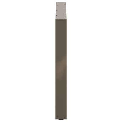 Gambe per tavolo da pranzo forma U 2 pz naturale 100x(72-73) cm