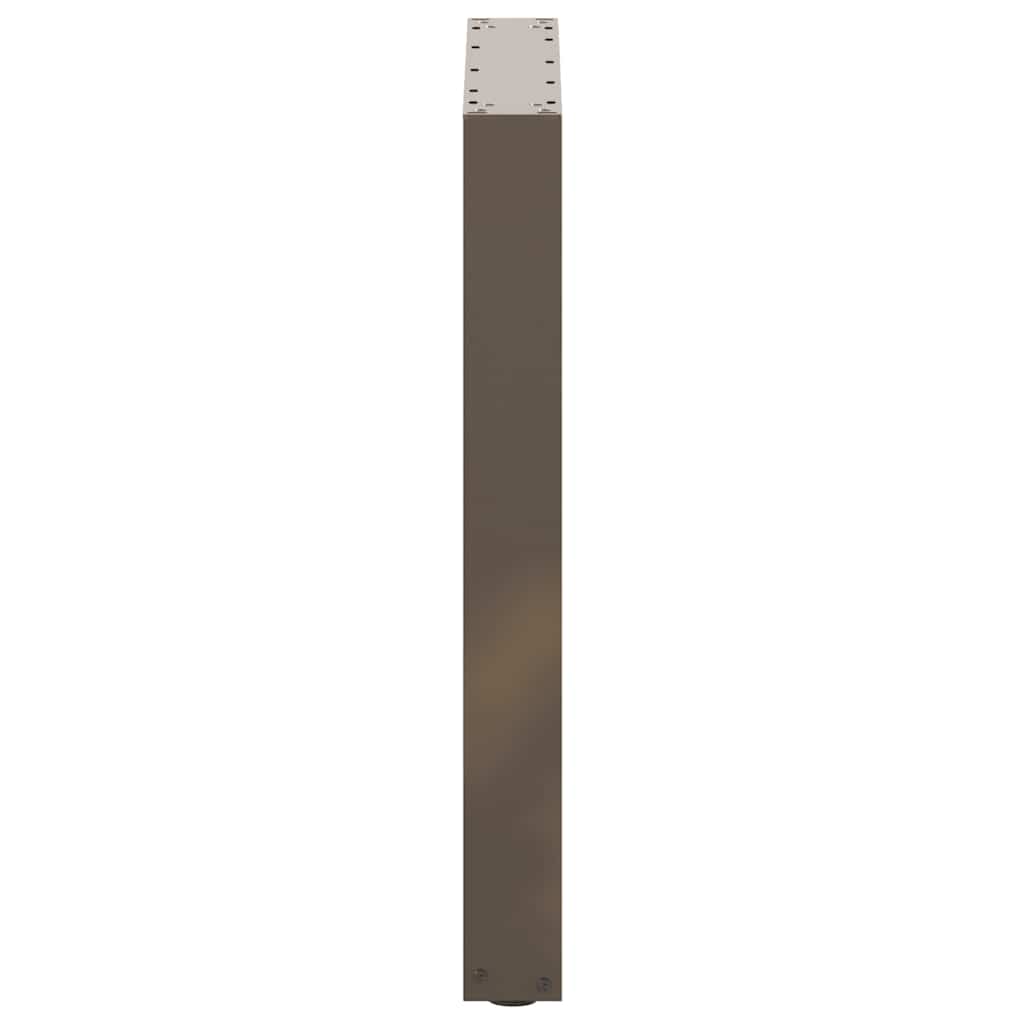 Gambe per tavolo da pranzo forma U 3 pz naturale 70x(72-73) cm