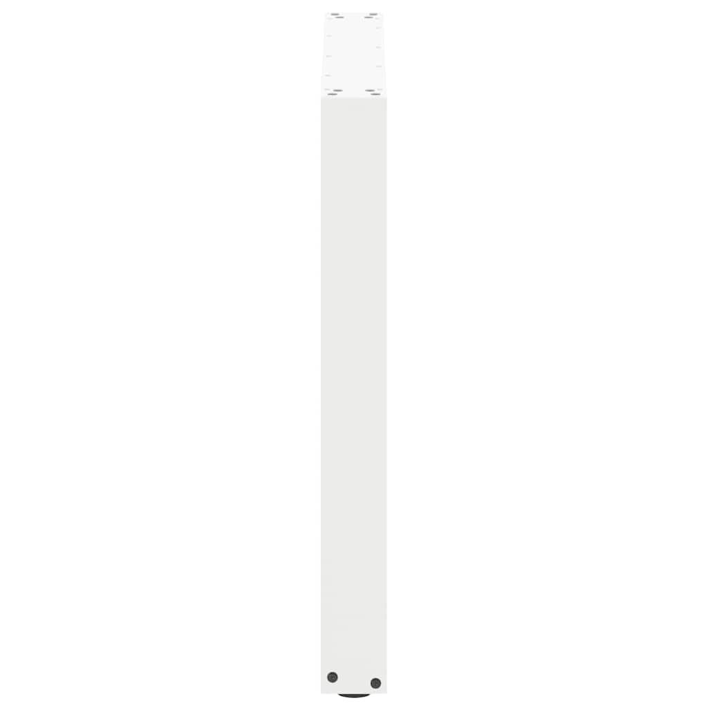 Gambe per tavolo da pranzo forma U 3 pz bianche 80x(72-73) cm