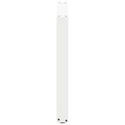 Gambe per tavolo da pranzo forma U 3 pz bianche 80x(72-73) cm