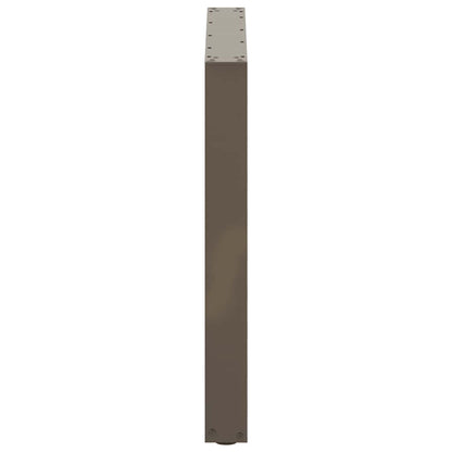 Gambe per tavolo da pranzo forma U 3 pz naturale 80x(72-73) cm