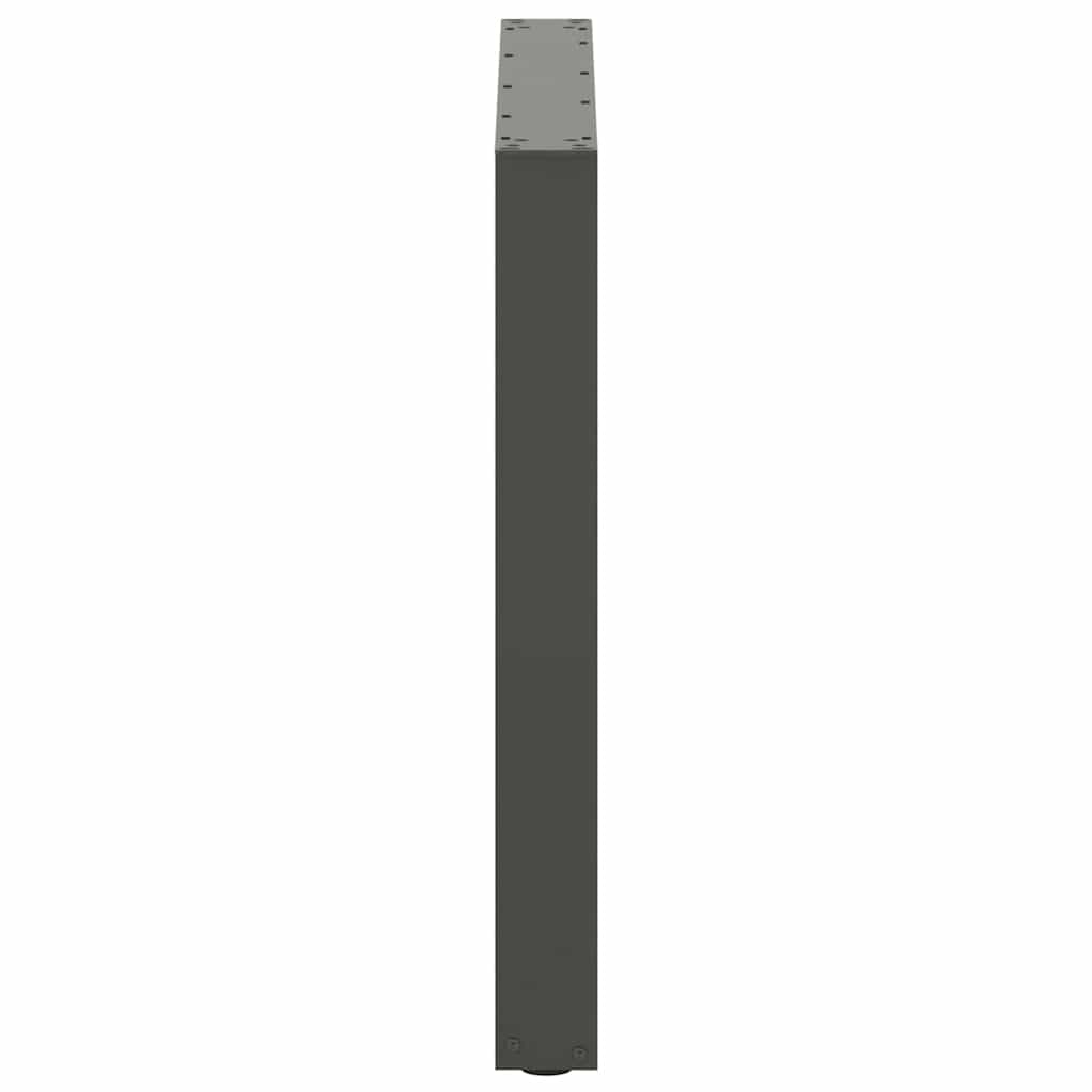 Gambe per tavolo da pranzo forma U 3 pz Antracite 90x(72-73) cm