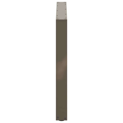 Gambe per tavolo da pranzo forma U 3 pz naturale 100x(72-73) cm