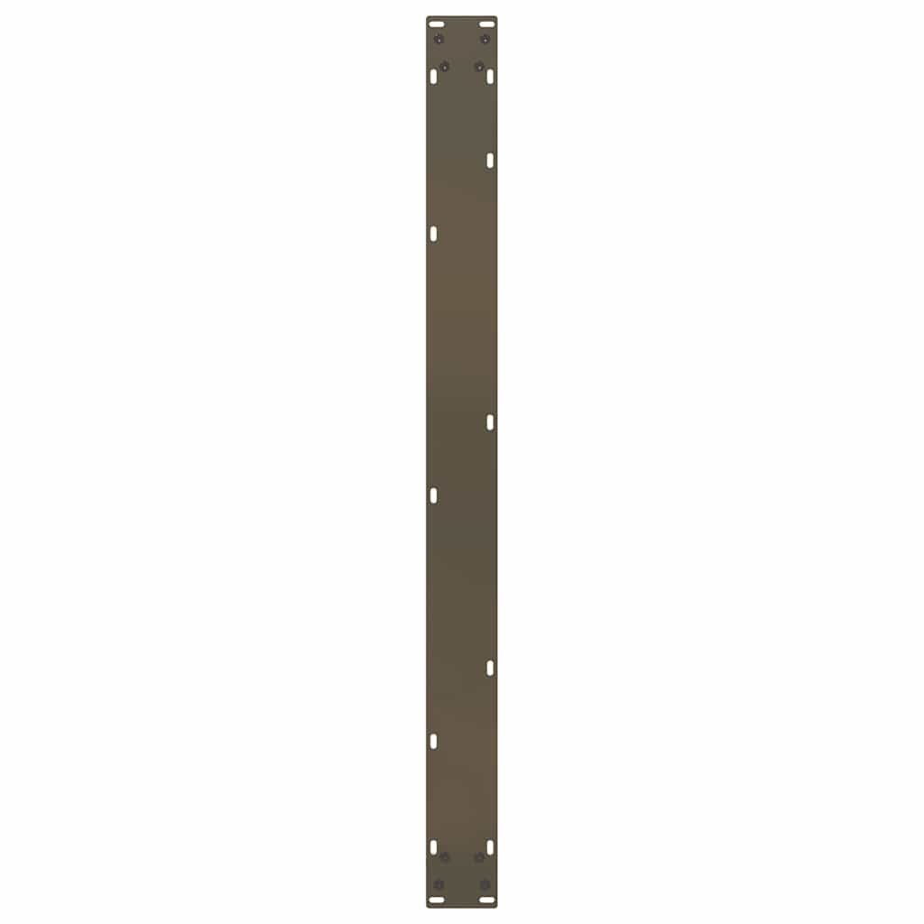 Gambe per tavolo da pranzo a forma di U 3 pz in acciaio naturale 100x(72-73) cm - homemem39