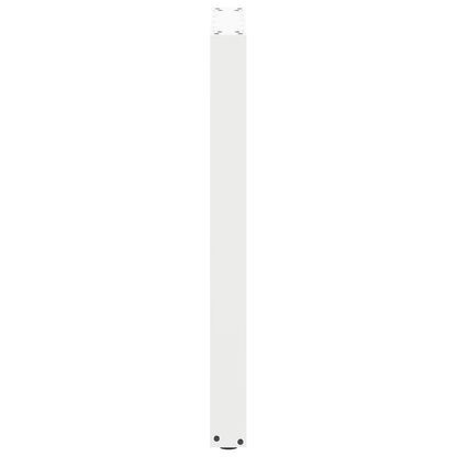 Gambe per tavolo da bar a forma di U 2 pz bianche 40x(90-91) cm