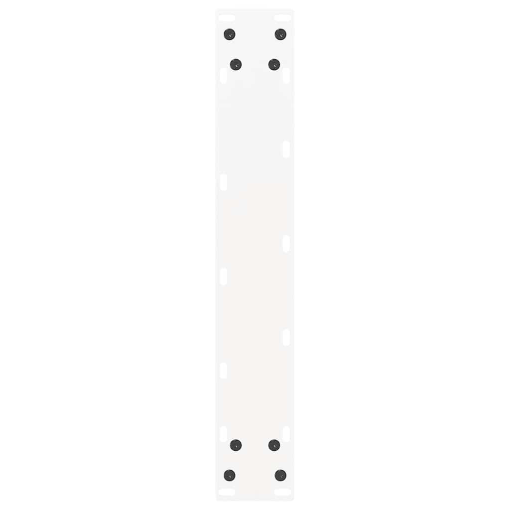 Gambe per tavolo da bar a forma di U 2 pz bianche 40x(90-91) cm