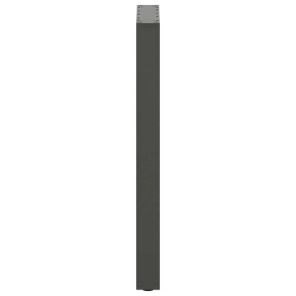 Gambe per tavolo da bar forma U 2 pz Antracite 40x(90-91) cm