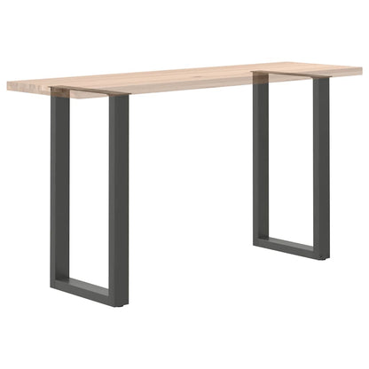 Gambe per tavolo da bar forma U 2 pz Antracite 40x(90-91) cm