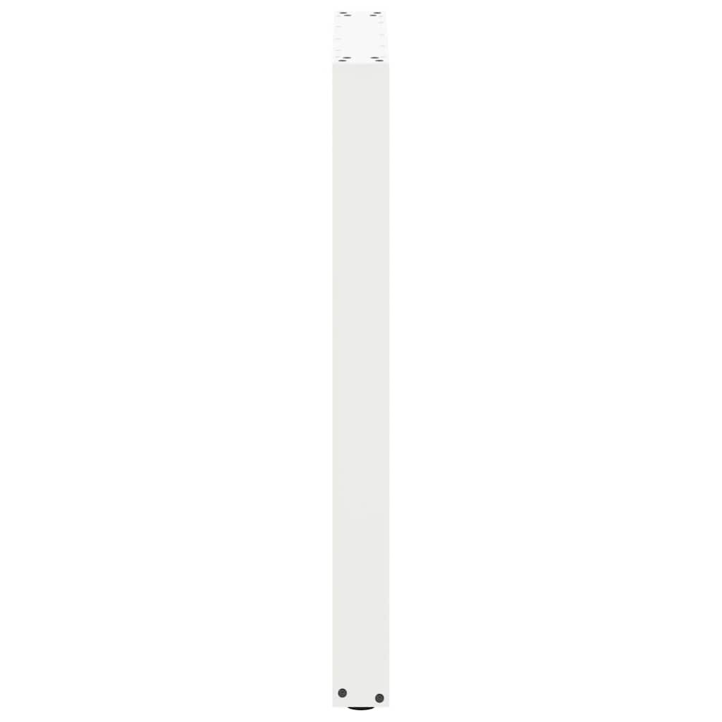 Gambe per tavolo da bar a forma di U 2 pz bianche 60x(90-91) cm