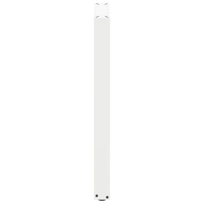 Gambe per tavolo da bar a forma di U 2 pz bianche 60x(90-91) cm