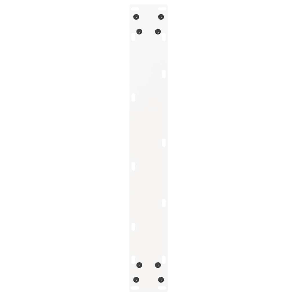 Gambe per tavolo da bar a forma di U 2 pz bianche 60x(90-91) cm
