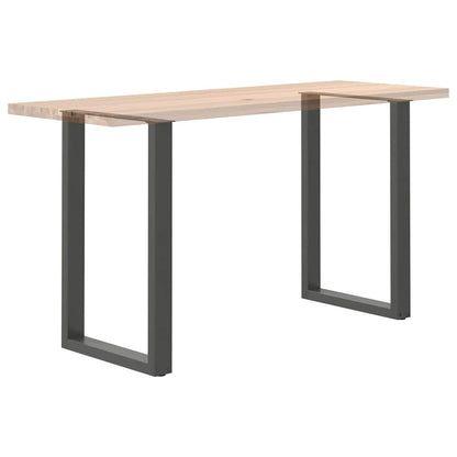 Gambe per tavolo da bar forma U 2 pz Antracite 60x(90-91) cm