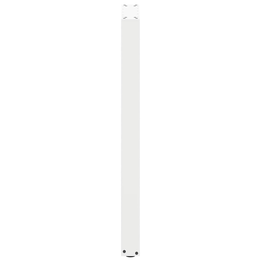 Gambe per tavolo da bar forma U 2 pz bianche 40x(100-101) cm