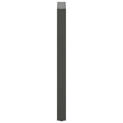 Gambe per tavolo da bar forma U 2 pz Antracite 40x(100-101) cm