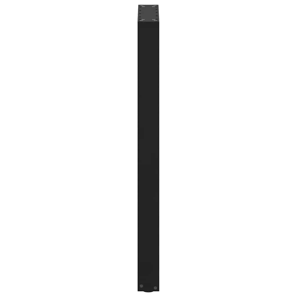 Gambe per tavolo da bar a forma di U 2 pz nere 50x(100-101) cm