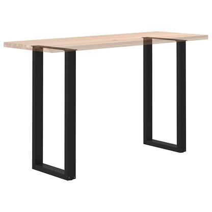 Gambe per tavolo da bar a forma di U 2 pz nere 50x(100-101) cm